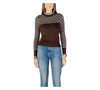Guess - Elegant Jacquard Sweater - - Knitwear - Donna - Marrone - M
