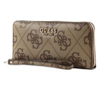 GUESS Eliette Logo Zip Around Wallet L Latte Logo