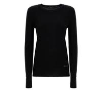 GUESS Elinor RN LS Swtr Maglione, Nero, L Donna