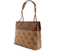 GUESS Elite Society Carryall Latte Logo/Brown