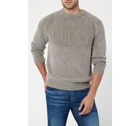 GUESS Ellery Cn Stitched L Walnut Shell Taglia: S | Maglioni Outlet | Uomo | Marrone