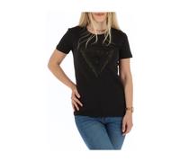 Guess - Embellished Logo Short Sleeve Tee - - Tops - Donna - Nero - S