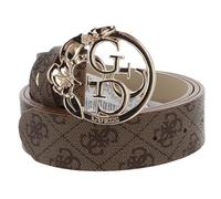 GUESS Emera Logo Adjustable Pant Belt W95 Latte Logo - accorciabile