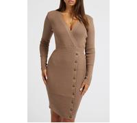 GUESS Es Alexandra Dress S Stone Taupe Taglia: S | Abiti Midi Outlet | Donna | Nero