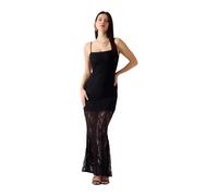Guess - Evelyn Straps Long Lace Dress - - Dresses - Donna - Nero - M