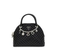GUESS Everlee Dome Satchel, Donna, Nero, Taglia Unica