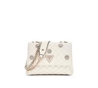 GUESS Everlee Mini Convertible Crossbody Flap, Borsa a Tracolla Donna, Bianco Sporco, Taglia Unica