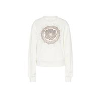 Guess Felpa A Girocollo Peony Logo W5RQ05K7EX1 Panna Bianco XS