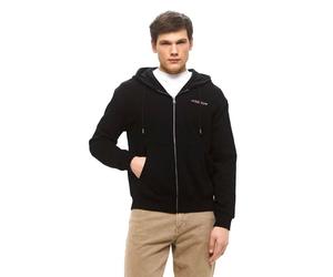 Guess Felpa Cappuccio Zip Intera logo Uomo Ragazzo Garzata