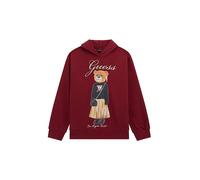 GUESS Felpa con cappuccio - Hoodie da ragazza rosso scuro | 176
