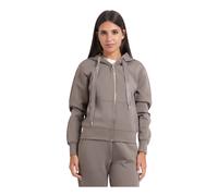 Guess - Felpa con zip intera - - Sweatshirts & Hoodies - Donna - Marrone - XL