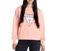 GUESS Felpa da donna in pile originale, Rosa, XS