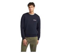 GUESS - Felpa da uomo Regular American Tradition CN Navy, Marina Militare, L