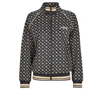 GUESS Felpa Donna Logata Full Zip Aggie Nero (IT, Testo, XL, Regular, Regular, Nero)
