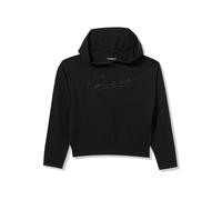 GUESS Felpa Eco con Cappuccio Bambina, Nero corvino, 14 Anni