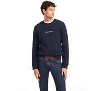 Guess Felpa Girocollo Logo Uomo Ragazzo Blu