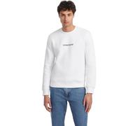 GUESS Felpa girocollo Slim Logo Pure White