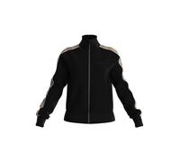 GUESS Felpa zip con logo laterale Firmata Guess, realizzata in punto Milano e caratterizzata da bande laterali, logo frontale in tinta e collo alto. L'immagine riporta una taglia S. Lunghezza manica.