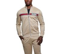 Felpa Logo All Over Beige multi S