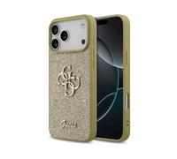 GUESS Fixed Glitter Big 4G COVER per Apple iPhone 17 Pro, Oro