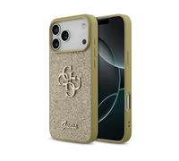 GUESS Fixed Glitter Big 4G per Max COVER MAGSAFE per Apple iPhone 17 Pro Max, Oro