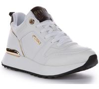 Guess Fl8Ddyele12 Kaddy Peony Logo Casual Donna Trainer Nero Oro Taglia 3 - 8