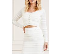 GUESS Flirt Cardigan Pale Pearl Taglia: XS | Cardigan Outlet | Donna | Bianco