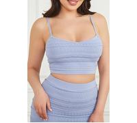 GUESS Flirt Sweater Cropped Bralette Sonic Top Pearl Taglia: L | Canottiere Outlet | Donna | Bianco