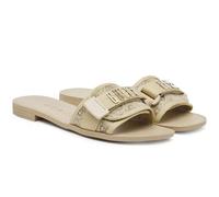 GUESS FLJELY LEL19 ELYZE4 CIABATTE SCARPE DONNA DA INFILARE MAXI FIBBIA GOLD