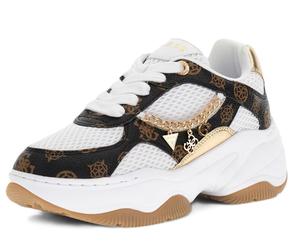 GUESS FLPHAR FAL12 HARPAA SNEAKERS SCARPE SPORTIVE DONNA LACCI STRINGHE WHITE