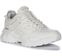 Guess Fltbellel12 Belluna Overlay Lace Up Scarpe Da Donna Bianche UK 3 - 8