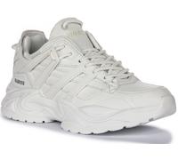 Guess Fltbellel12 Belluna Overlay Lace Up Scarpe Da Donna Bianche UK 3 - 8