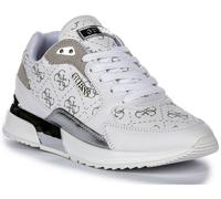 GUESS Fltmoxele12 Moxea 4G Peonia Logo Donna Trainer Bianco Grigio UK 3 - 8