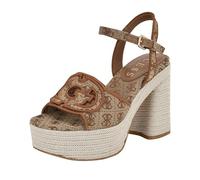 GUESS Formaly, Sandali con Tacco Donna, Logo Marrone Medio 210, 41 EU