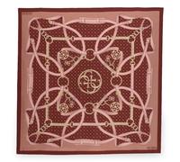 GUESS Foulard 120 X 120 CM Printed Kefiah Donna Burgundy