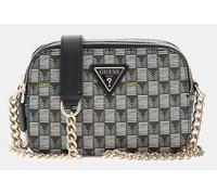 GUESS G Onda Geometrico Stampa Mini a Tracolla Donna Borsa IN Nero Multi