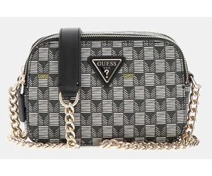 GUESS G Onda Geometrico Stampa Mini a Tracolla Donna Borsa IN Nero Multi