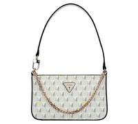 GUESS G Wave II Mini Top Zip Shoulder Bag Stone Logo