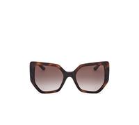Guess Donna GU00153 52F Occhiali da sole Iniettato Havana Marrone Geometrica Normale Sfumato