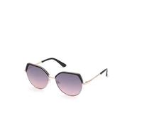 Guess Donna GU7736 01U Occhiali da sole Metallo Nero Bordeaux Geometrica Normale Specchiato