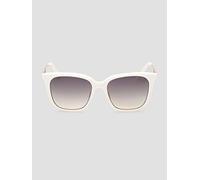 Guess Donna GU7886 21P Occhiali da sole Iniettato Bianco Verde Squadrata Normale Sfumato