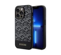 Guess GCube Custodia a strisce nera per Magsafe - iPhone 14 Pro