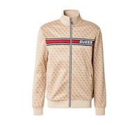 GUESS Giacca di felpa sportiva 'Korbin' cappuccino / rosso / nero / bianco Uomo GUESS XXL