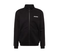 GUESS Giacca di felpa sportiva 'Mickey' nero / bianco Uomo GUESS XL nero / bianco