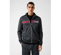 GUESS Giacca di felpa sportiva rosso / nero / bianco Uomo GUESS M