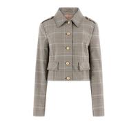 GUESS Giacca di mezza stagione 'GERALDINE' beige / blu pastello / marrone scuro Donna GUESS XL