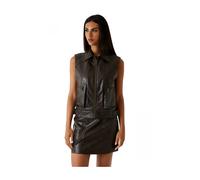 Guess - Gilet in similpelle - -Jackets -Donna -Marrone -M