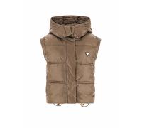GUESS Gilet trapuntato marrone chiaro | L