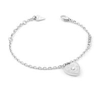 Guess Gioielli Bracciale Donna Heart Charm L JUBB05057JWRHL