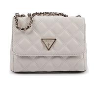 GUESS Mini Compound Convertible Flap Bag Cream White